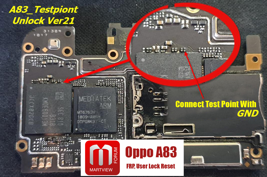 Solved MRT OPPO A83 2018 New boot CPH1729 Remove Pattern lock via
