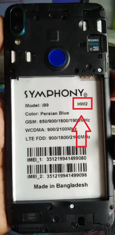 Symphony i99 HW2 & HW3 Flash File