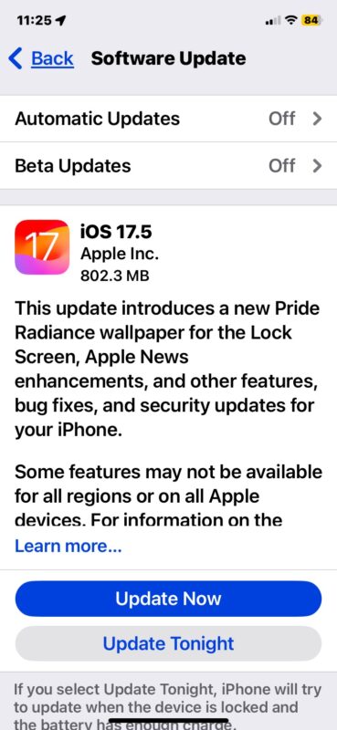 iOS 17.5 update download