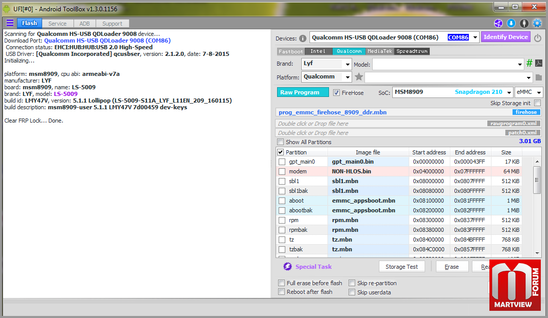 Lyf Wind 6 Ck Ls 5009 Flashing Frp Reset Done By Ufi Box Martview Forum