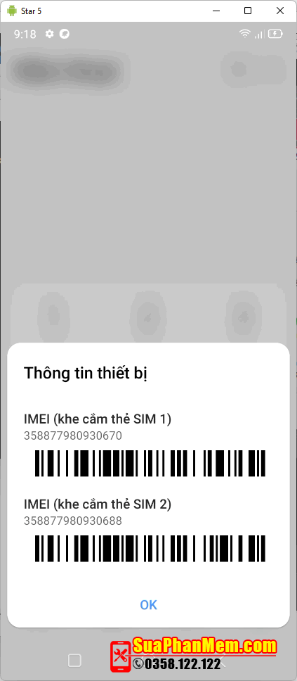 Sửa lỗi mất imei Vsmart Star 5 | V352A fix imei