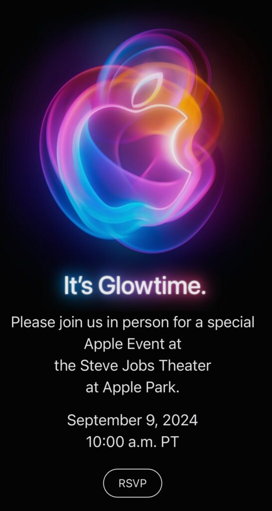 Apple Glowtime iPhone 16 event
