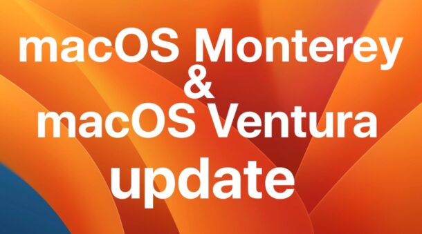 MacOS Ventura 13.6.7 and macOS Monterey 12.7.5 updates