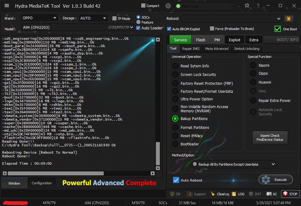 OPPO-A94-CPH-2203-Backup-partition-successfully-done-by-Hydra-Tool.jpg
