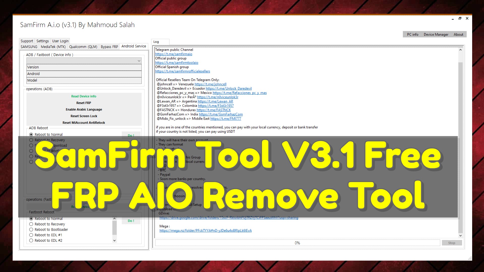 Download Samfirm Tool V3.1 with Complete FRP Bypass Guide