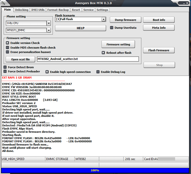 Setup unlock