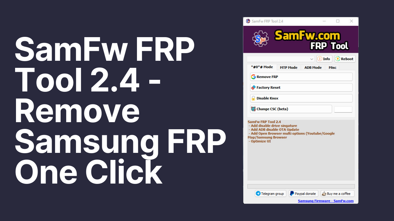 G ST - Sam FRP Tool V4.0) Latest Version Free Download