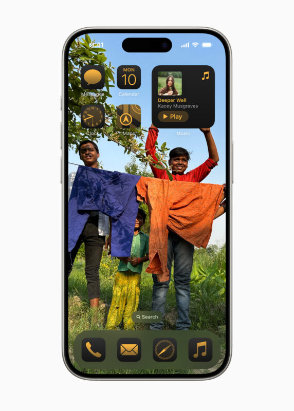 You can put icons anywhere you want in iOS 18 home screen