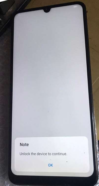 Huawei Y6p unlock the device to continue