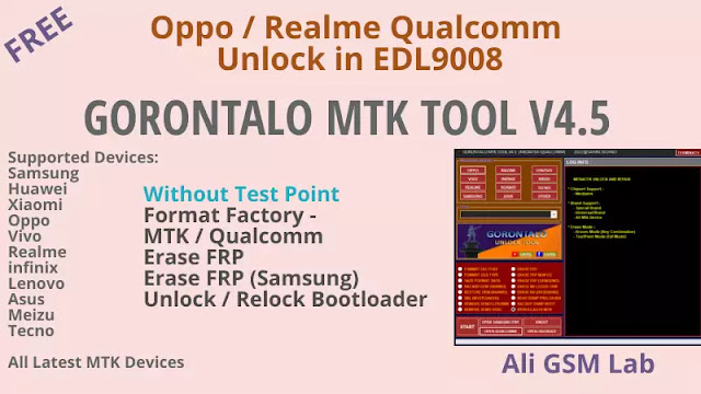 Gorontalo MTK Tool V4.5 Update Qualcomm