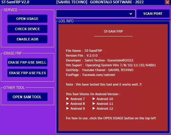 ST SamFRP Tool V2.0 Samsung FRP 2022 ST SamFRP Tool V2.0 Samsung FRP 2022