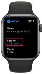 How to Check watchOS version on Apple Watch